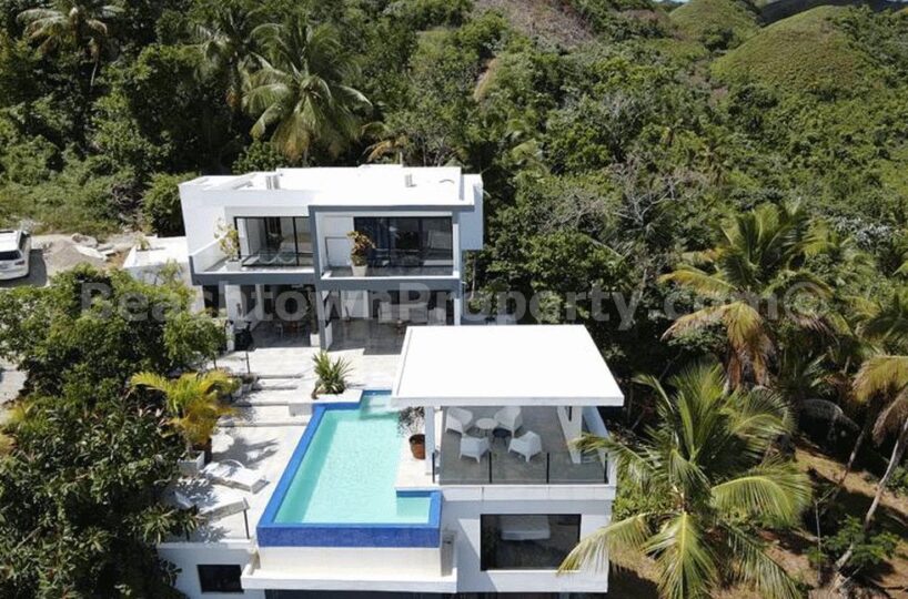 Property For Sale in Las Terrenas Dominican Republic Modern Ocean view Luxury Home with apartment